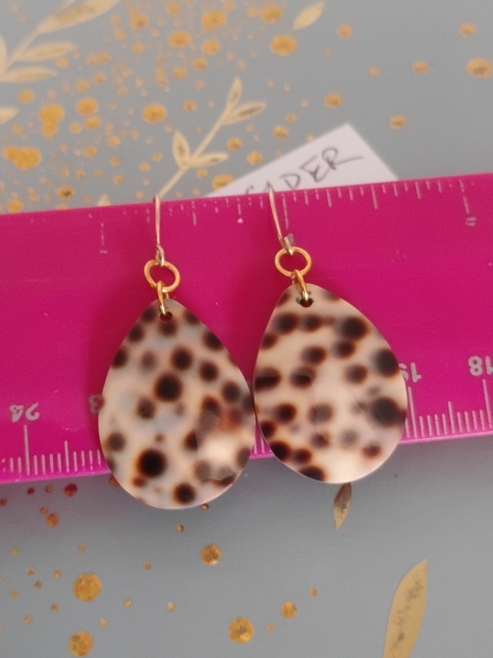 Shell Drop Earrings - Picture 7 of 9